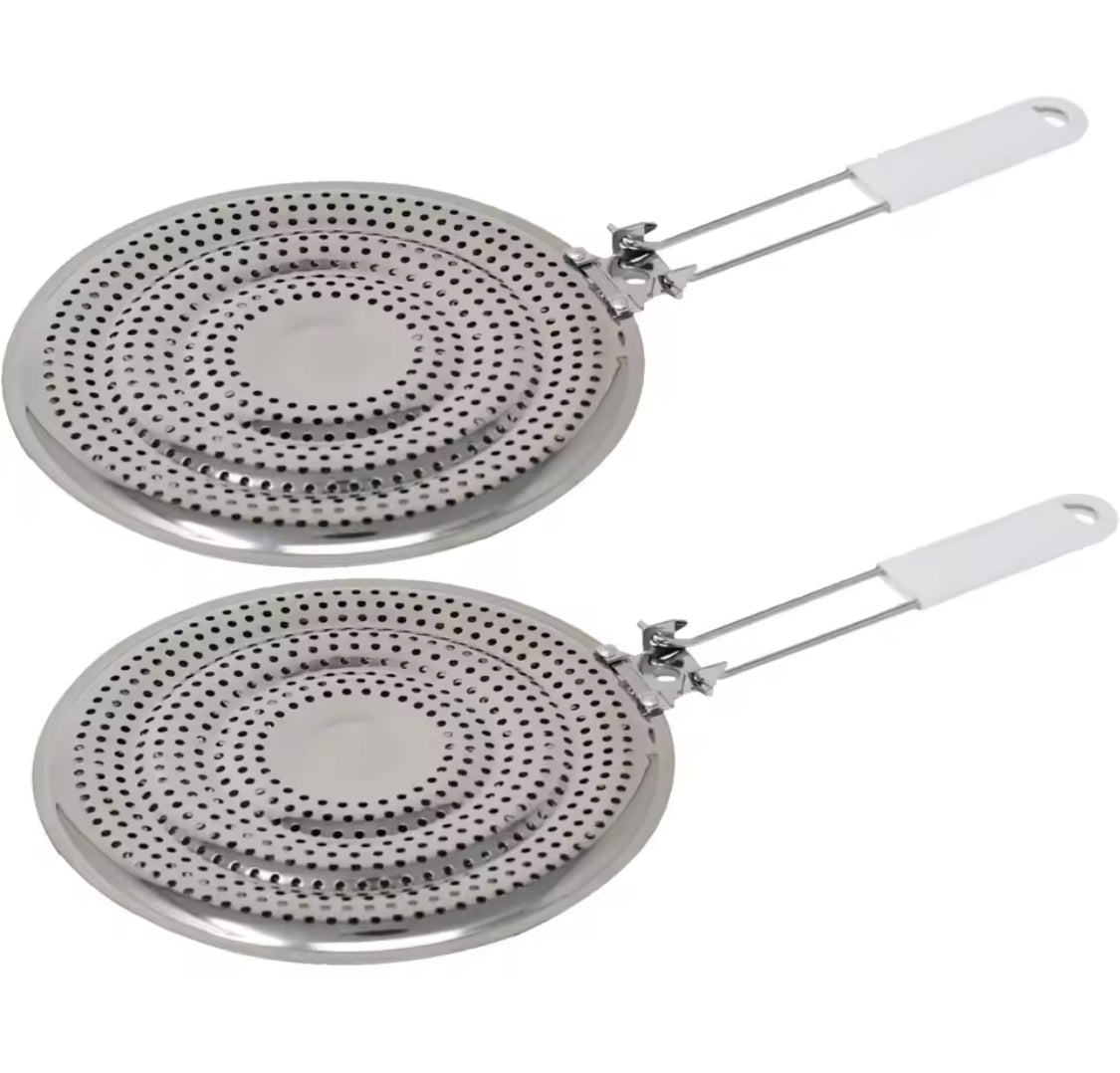 Multipurpose Stainless Steel Stove Heat Diffuser, Foldable Kitchen Stove Flame Guard Simmer Plate, Durable Gas Stove Anti Scalding Mat Multipurpose Stainless Steel Stove Heat Diffuser, Foldable Kitchen Stove Flame Guard Simmer Plate, Durable Gas Stove Anti Scalding Mat